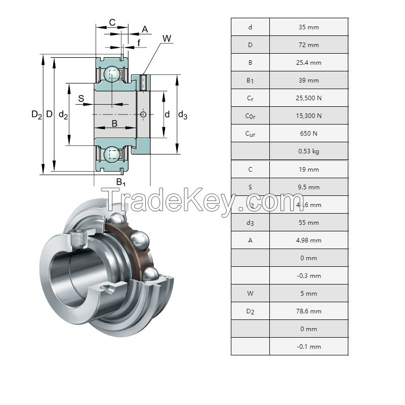 INA BEARINGS RAE35-PP-NR