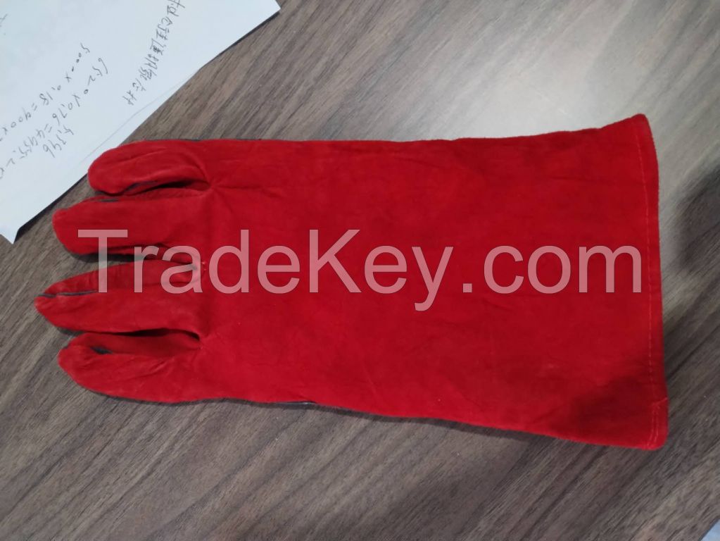 Welding Protection Long Cow Leather Welding Gloves