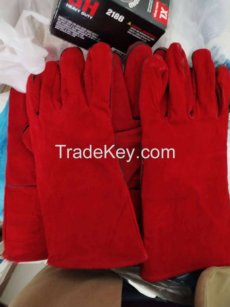 Welding Protection Long Cow Leather Welding Gloves
