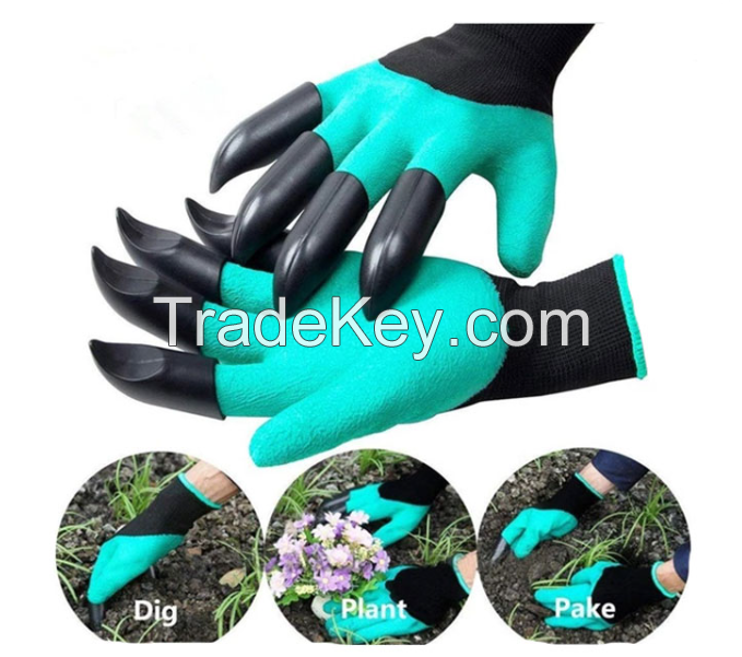 Factory Apply Garden Planting Excavation Wear-resistant Anti slip Outdoor Latex Hand protection Cover