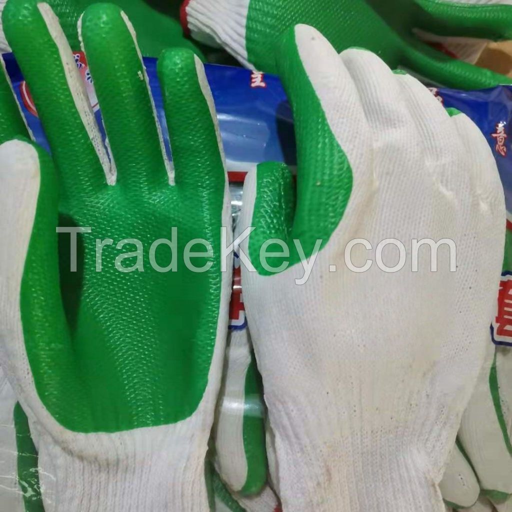 10 Gauge Palm Rubber Laminated Film Latex Coated Safety Gloves