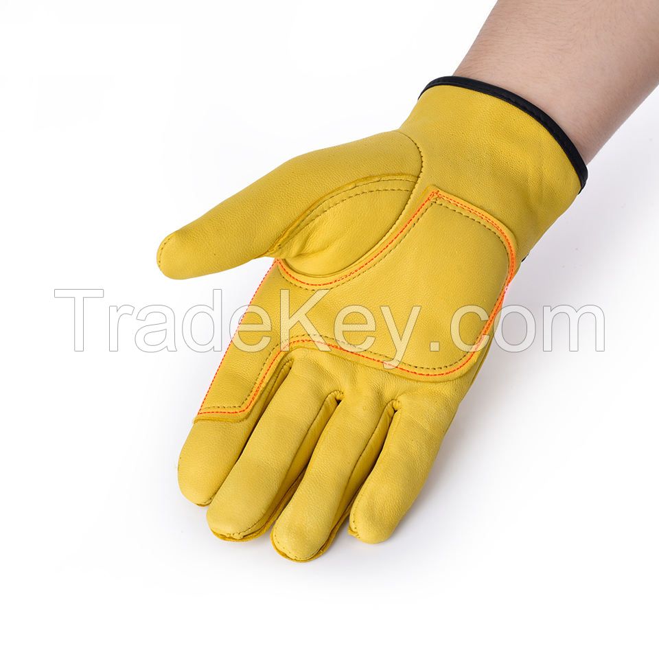 Top Selling leather Working Gloves Made in Pakistan Available in All Size Size Best Selling Leather Gloves Factory Direct Supply