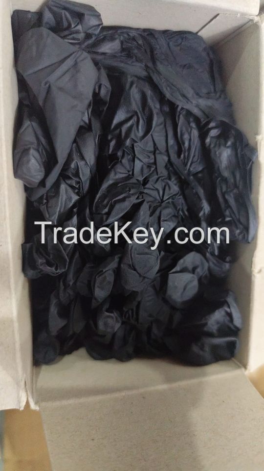 2025 Best Seller Cheap Disposable Black 4ml Nitrile Gloves With CE EN455 EN374