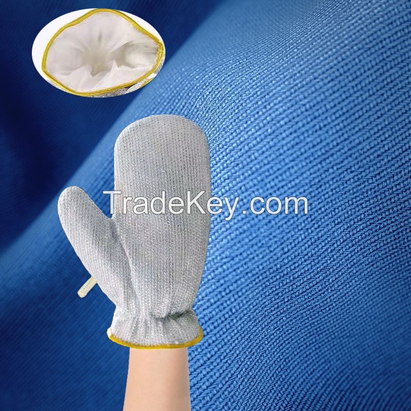 Kitchen wire dishwashing, household cleaning, silver wire dishwashing gloves, heat insulation and waterproof