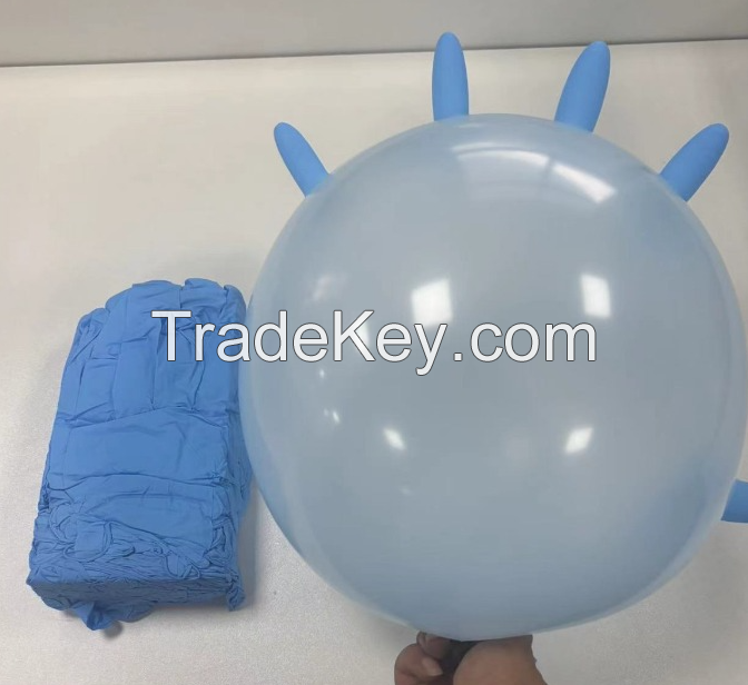  Wholesale Nitrile Gloves Powder Free Household Rubber Gloves Disposable Black Blue Nitrile Glove