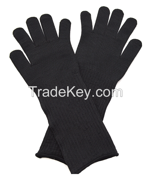 Multi-purpose Protection Cut and Stab Protective Gloves Level 5 Outdoor Labor Protection Steel Wire Gloves Reinforced Black