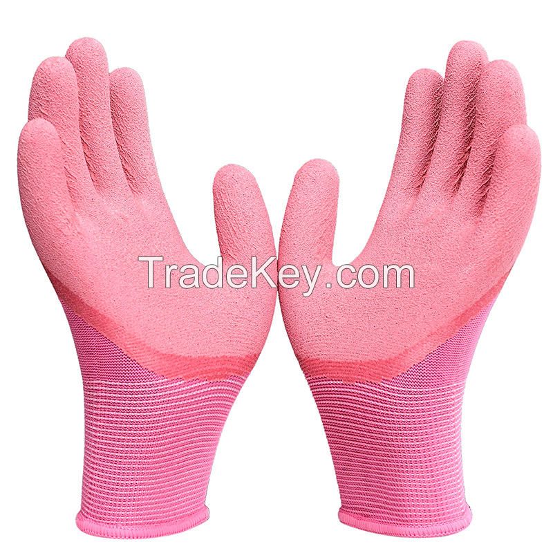 Protective Hand Nitrile Coated Safety No Slip Works Industrial Latex Anti Static Fabric Work Foam Gloves
