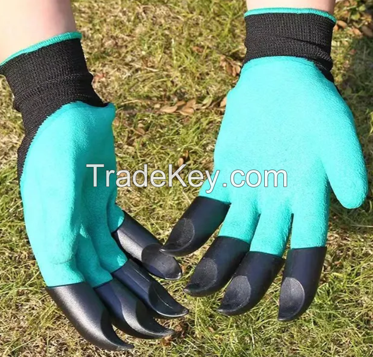 Factory Apply Garden Planting Excavation Wear-resistant Anti slip Outdoor Latex Hand protection Cover