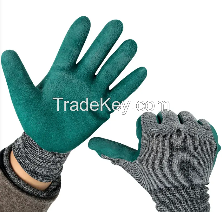 High Elastic 13 Gauge Safety Gloves for Machine Repair 13 Pound Grey Rubber Tire Repairs Durable High Grip for Work Environments