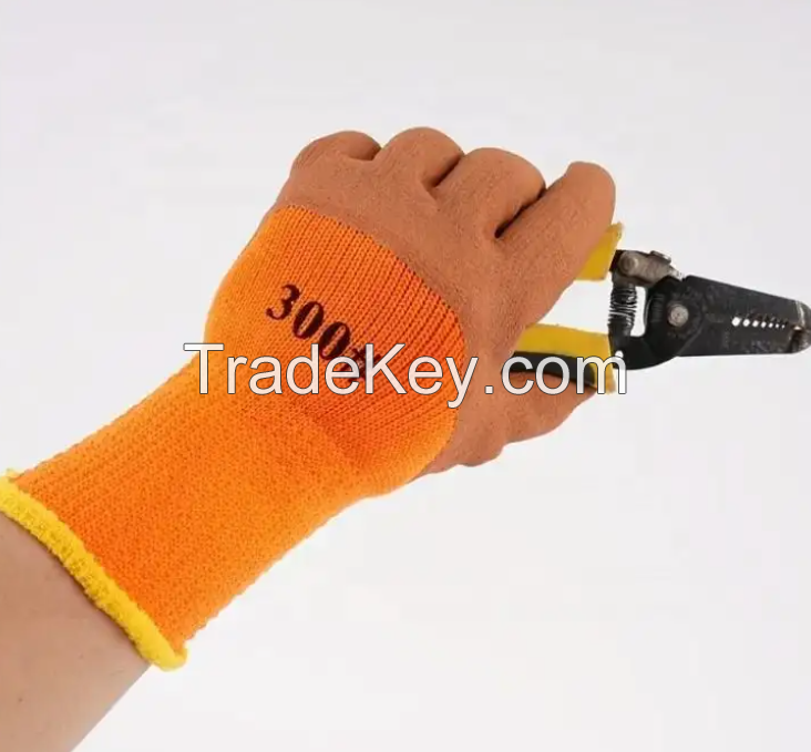 Wholesale Latex Foam Gloves Rescue Labor protection Protective Waterproof Working Work Latex Coated Glove