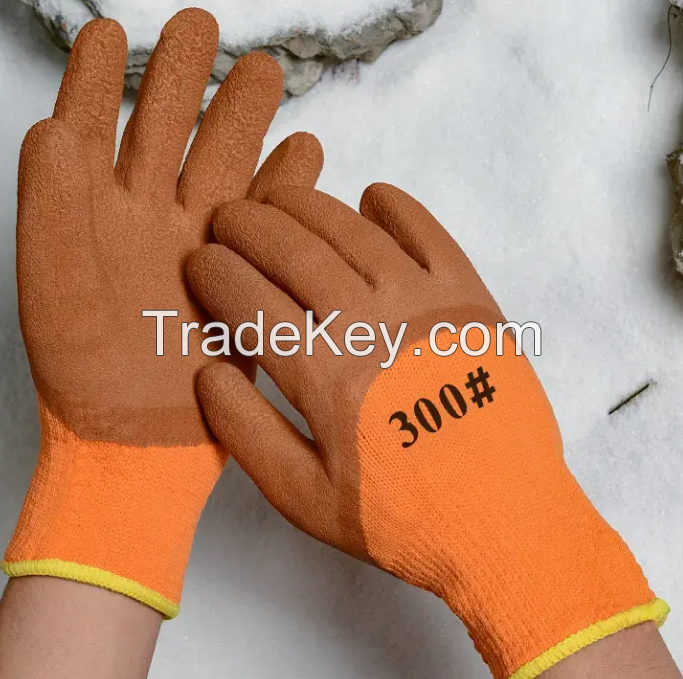  Wholesale Latex Foam Gloves Rescue Labor protection Protective Waterproof Working Work Latex Coated Glove