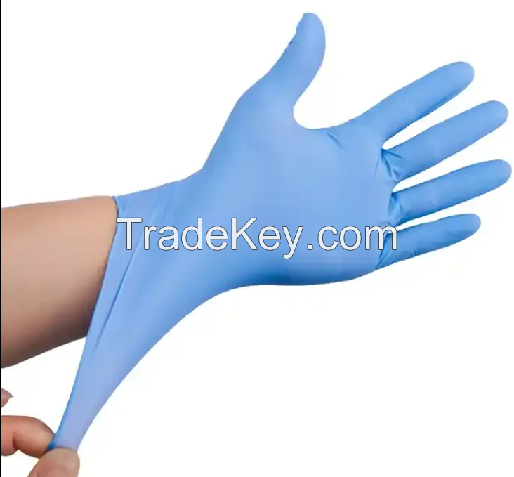  100% Nitrile Disposable Gloves Black Blue 9 Inches 3mil 4 Mil 5mil Coating Spa Salon Tattoo Salon Grip Anti-Cut Anti-Impact