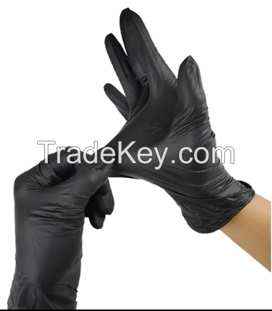 100 Pcs/box Black Disposable Tattoo Gloves Waterproof Nitrile Gloves Latex Powder Free Cleaning Beauty Tattoo Glove