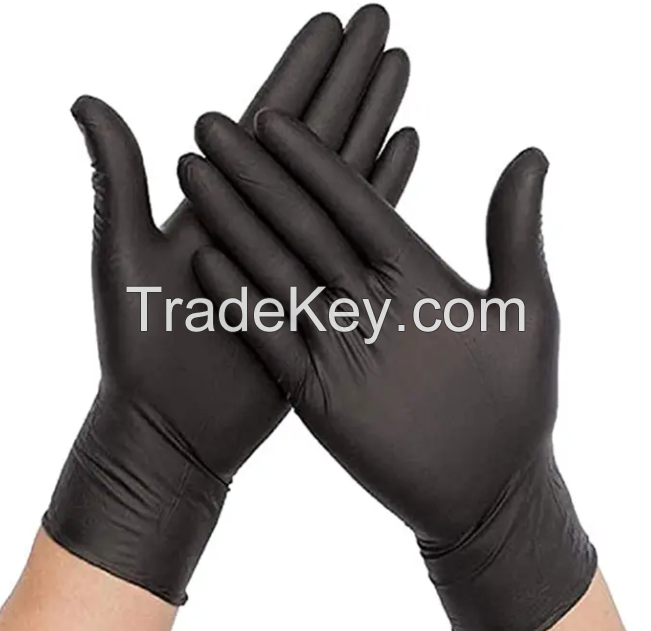 100 Pcs/box Black Disposable Tattoo Gloves Waterproof Nitrile Gloves Latex Powder Free Cleaning Beauty Tattoo Glove