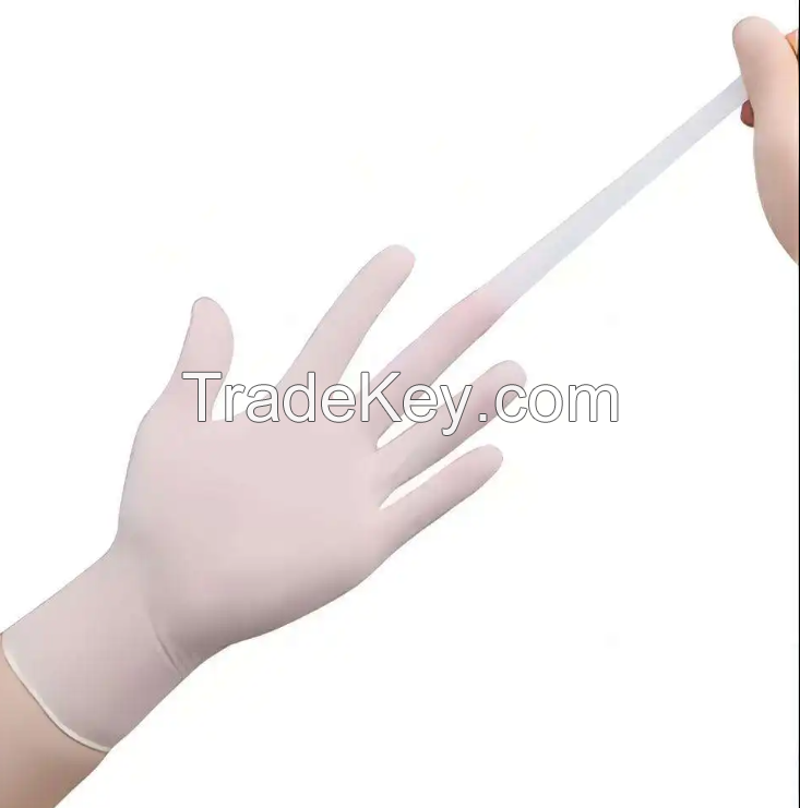 Premium Quality Cosmetic Medicine Latex Examination Gloves Water-proof and Touch-screen Powder-free Surgical Glove Latex