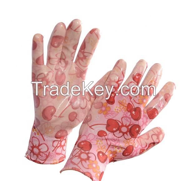 Waterproof Anti-Static Garden Gloves with Nylon Liner and PU Palm Coating Durable and Protective Gear