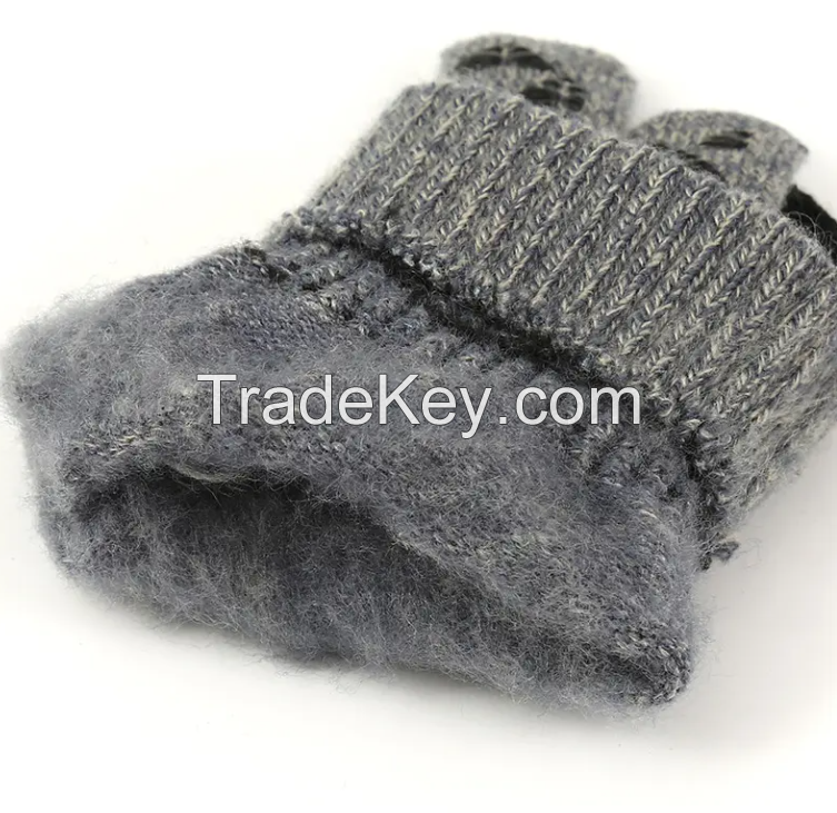 Winter Gloves for Men and Women Upgraded Touch Screen Anti-Slip Silicone Gel Elastic Cuff Thermal Soft Wool Lining Knit Material
