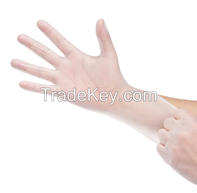 OEM Factory Direct Wholesale Clear Disposable PVC Gloves Powder-Free Multipurpose with Anti-Slip & Anti-Impact Functions