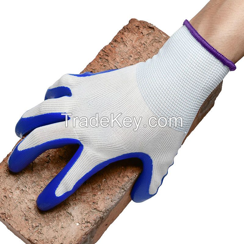  Industrial  Working 13 G Nitrile Coated  Gloves