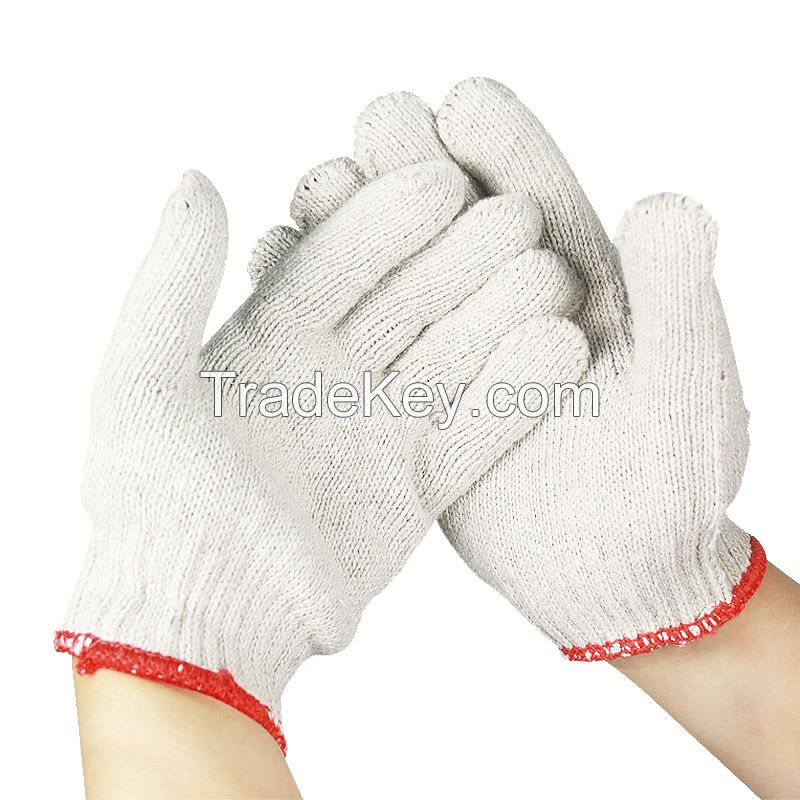 Pure cotton white thread gloves lampshade cotton ten-thread universal work hand protection thick and wear-resistant