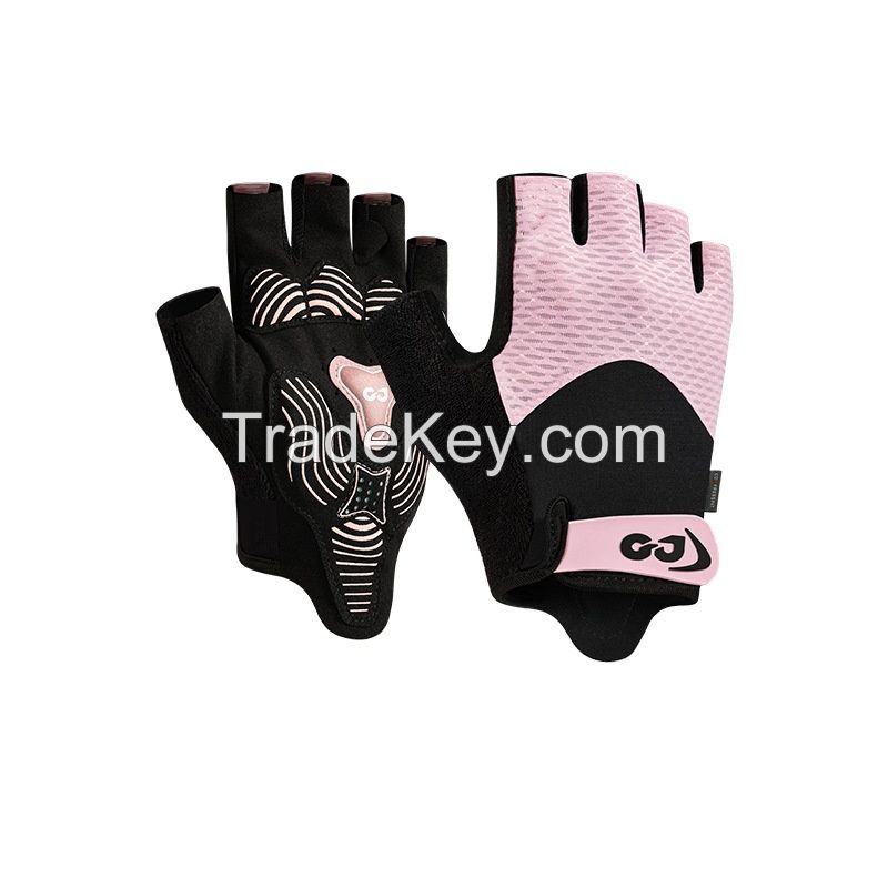 Summer Lightweight Cycling Gloves for Women Half-finger Style Mountain Bike Gloves Shock-absorbing Sports Gloves