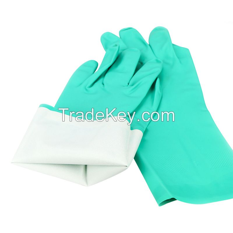 Nitrile Gloves Are Used for Waterproofing Anti-slip Household Cleaning Chemical Industry protection and Wholesale.
