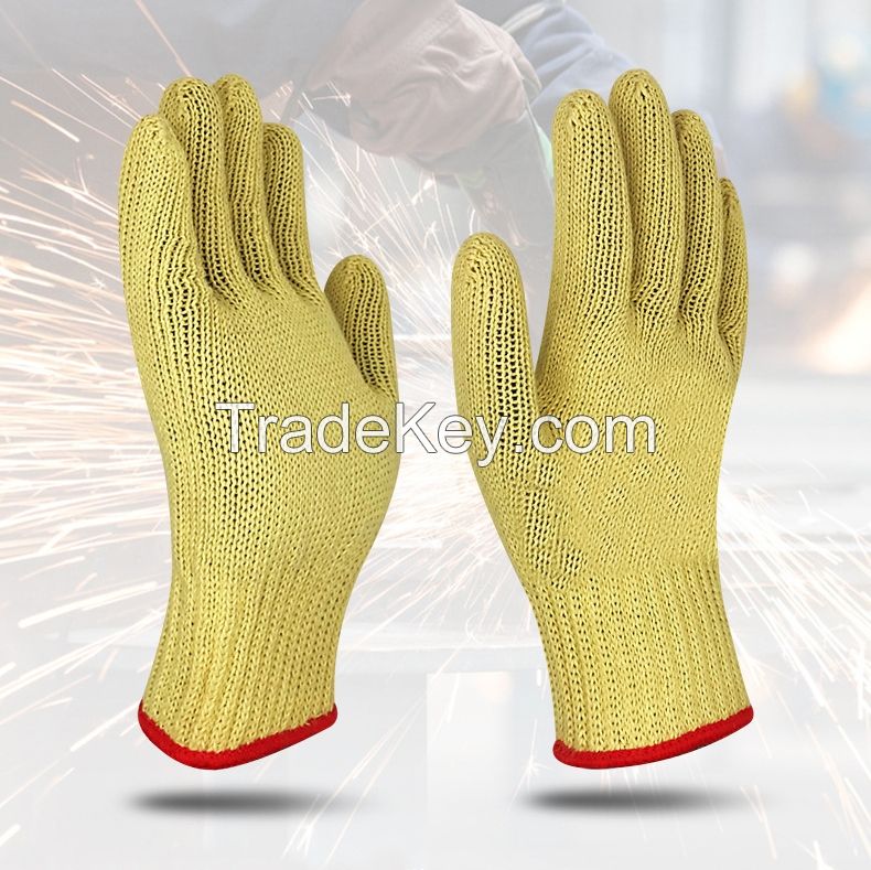 Industrial-grade heat insulation gloves High-temperature resistant welding operation gloves Aramid cut-resistant gloves