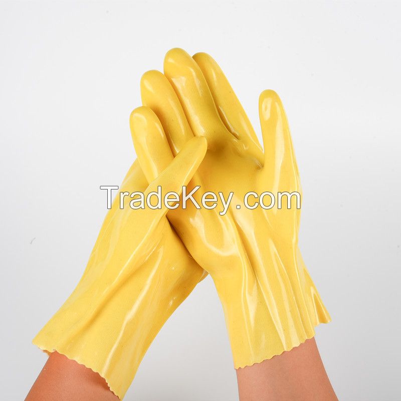 Factory wholesale acid and alkali resistant thick gloves, outdoor work, oil-resistant industrial injection-molded safety gloves