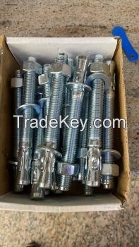 M6-M20 Expansion Anchors Wedge Anchor Manufactured Bolt Hot Zinc Galvanized Plated Carbon Steel for Heavy-Duty Applications 