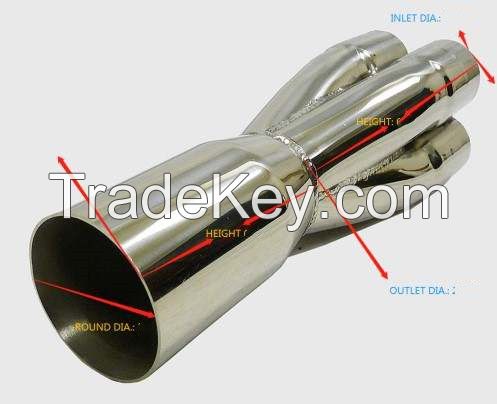 SS304 4-1 and6-1 merger collector exhaust parts