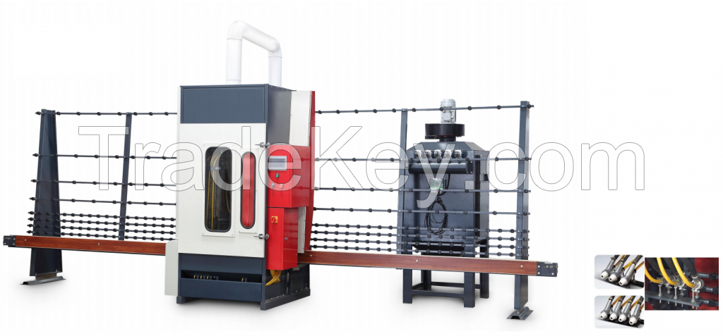 China Automatic Backlit Mirror Sandblasting Machine, Glass Veitical Sandblasting Machine, Automatic Smart Mirror Sandblasting Machine