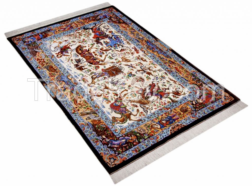 &acirc;&iuml;&cedil;Three meter hand woven carpet with Tabriz silk border