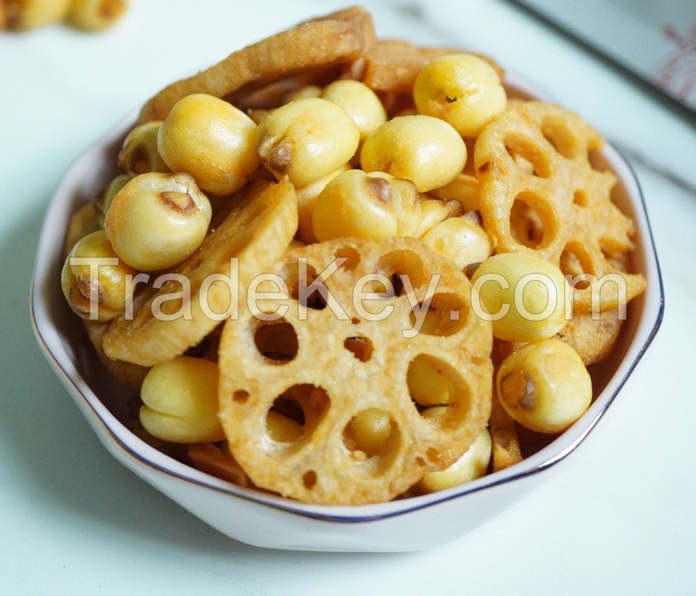 Lotus seeds chips, Potatoe seed chips, tea,  jack fruits, ...