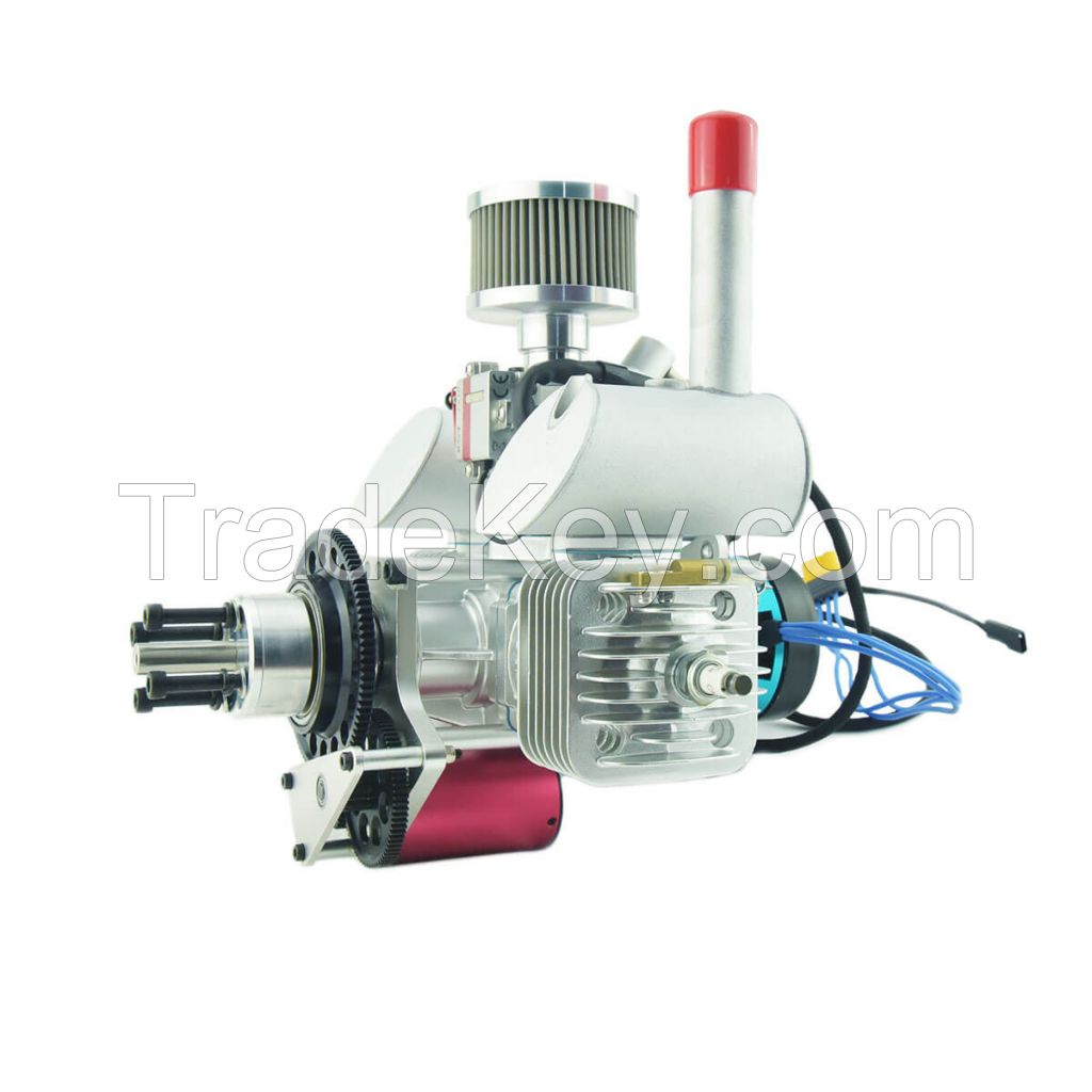 DLE60 EFI UAV Engine with Electric Starter &amp; Alternator-61cc Twin-Cylinder EFI Power System