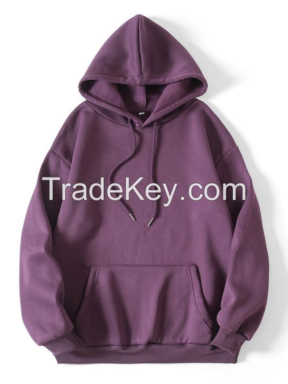 Wholesale Men&#039;s Heavyweight Hoodie Streetwear Hoodies Unisex High Quality Blank Vintage Hoodies