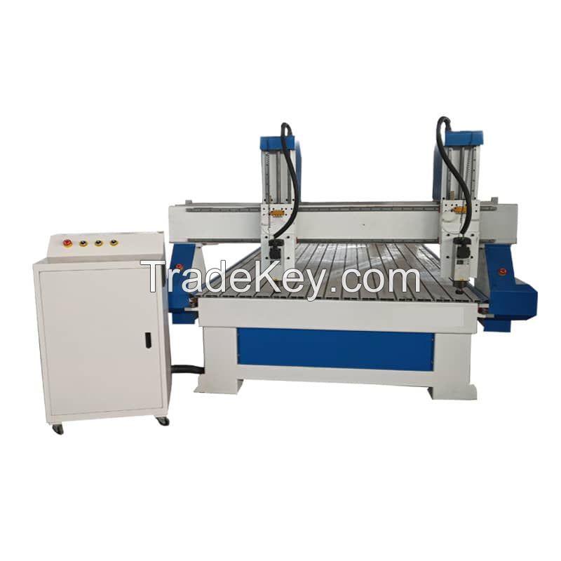 CNC Router 1325 Double Head With T-Slot Bed