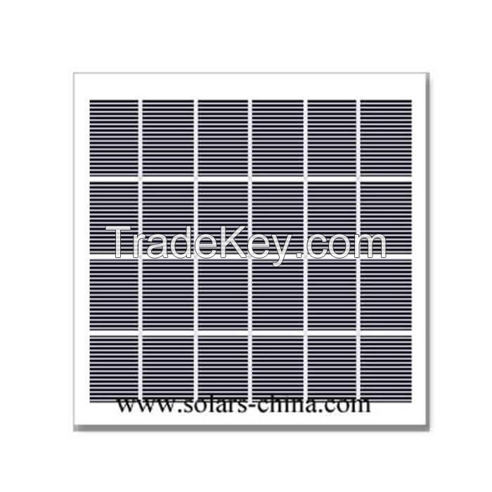 Small solar panel for outdoor lights