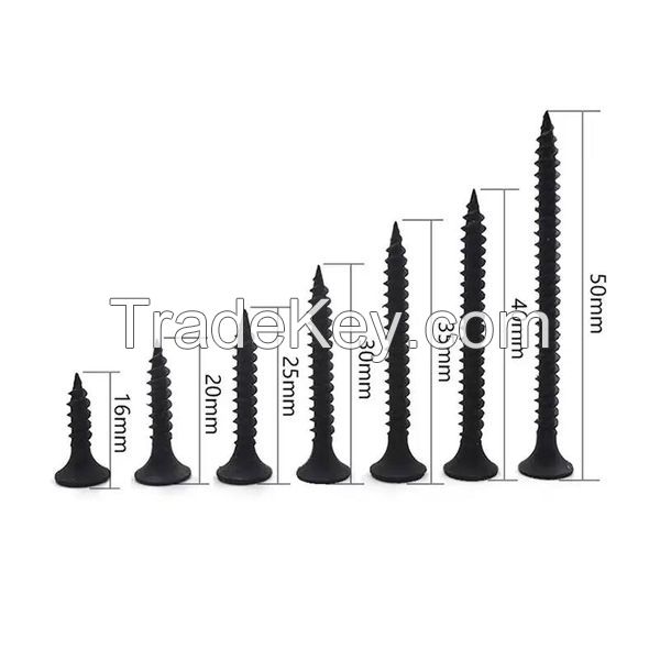 Drywall Screws Coarse Fine Thread 1022A Black/gray phosphorus