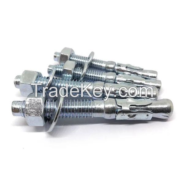 M6-M24 Wedge Anchors steel Q235 with Zinc Plated. BZP, YP