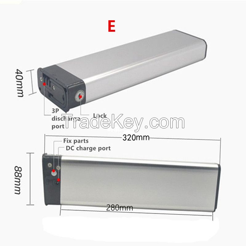 Built-In Battery For 36v 48v 52v 350w 500w 750w 1000w DCH 003 006 009 015 011 series Hidden Electric Bike Ebike Batteria 