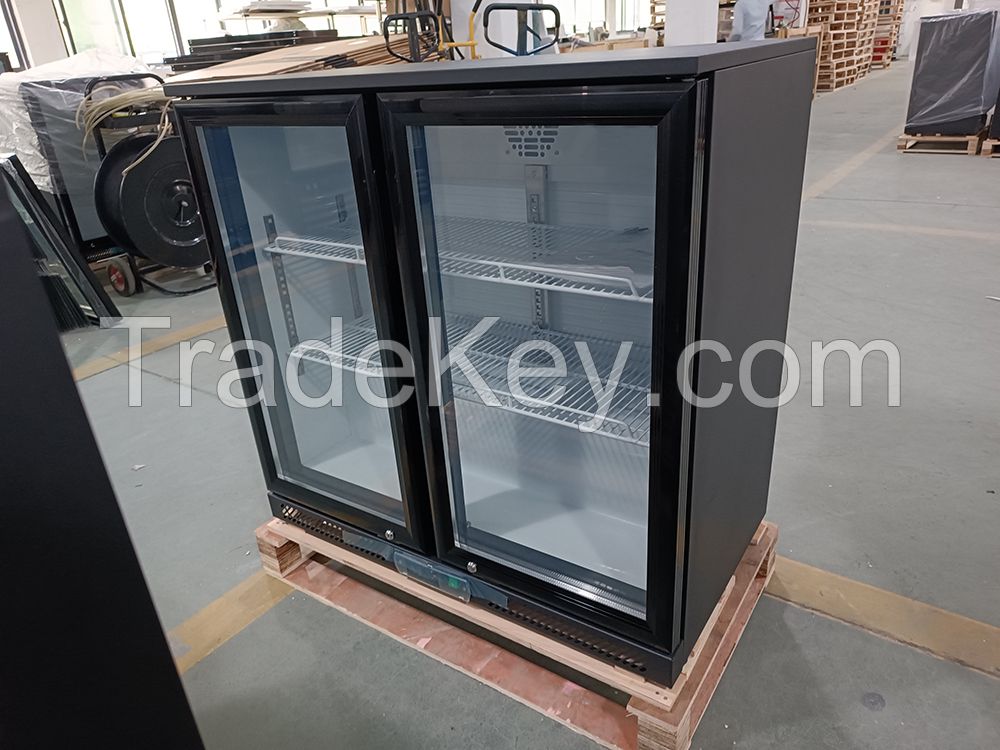 220 Liters Fridge for Drink Beer Display Cans or Bottles Cooler Back Bar Cooler Table Top Glass Showcase