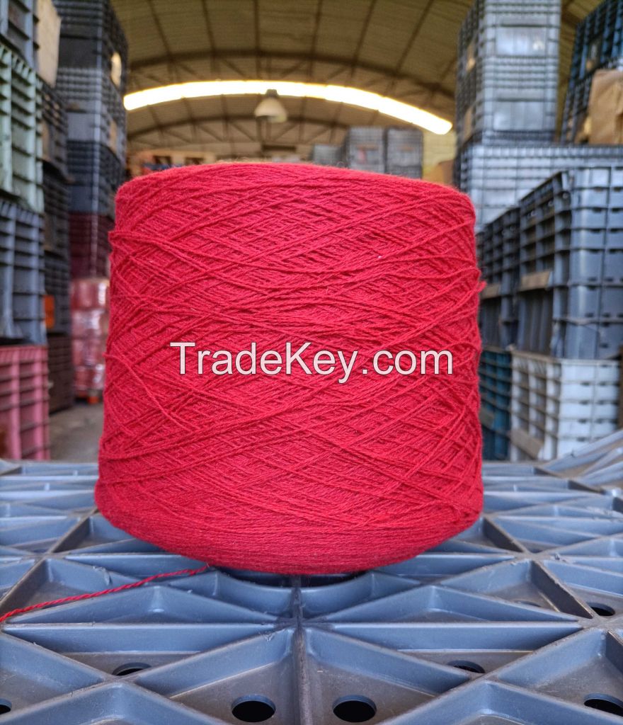 30% wool - 20% polyester - 50% acrylic weaving yarn | yarn count: 2/10 nm