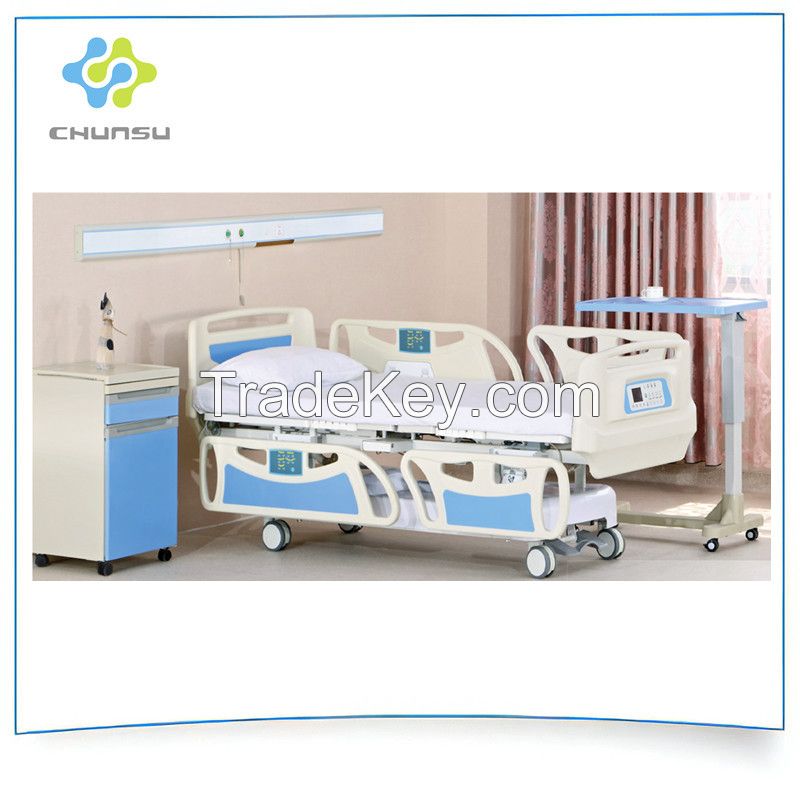 CHUNSU Five Function Electric Patient ICU Hospital Bed Hot Sale