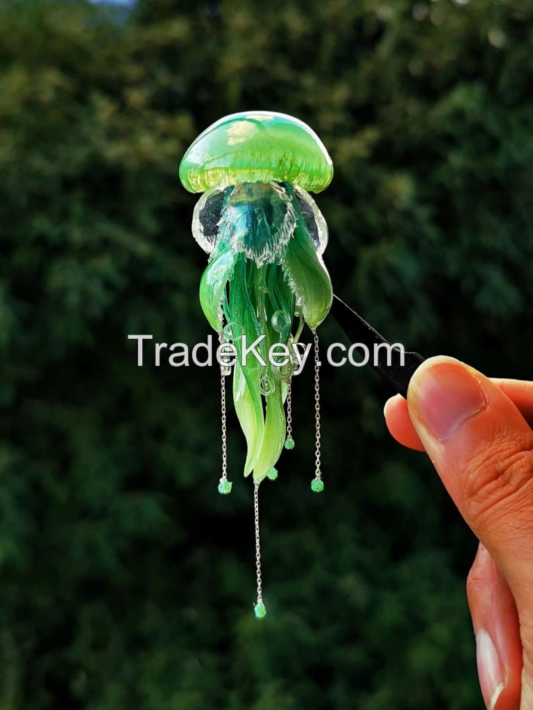 Livianla Jewelry Handmade Jellyfish Earring