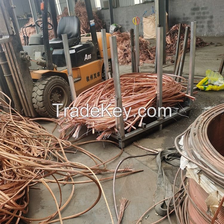 Wholesale Copper Scrap Red Copper Wire Scarp Min 99.9% Yellow Copper Wire for Large Stock