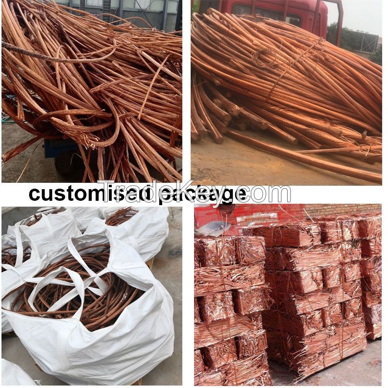 Wholesale Copper Scrap Red Copper Wire Scarp Min 99.9% Yellow Copper Wire for Large Stock