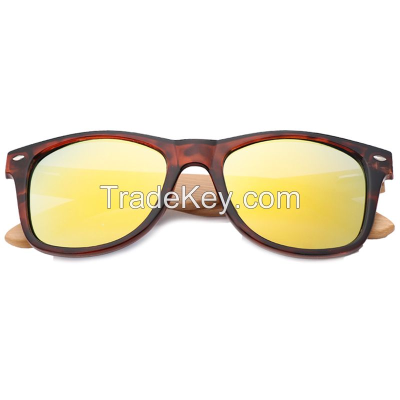 Retro Style Wooden Temple Shades Sunglasses Luxury Polarized Sunglasses