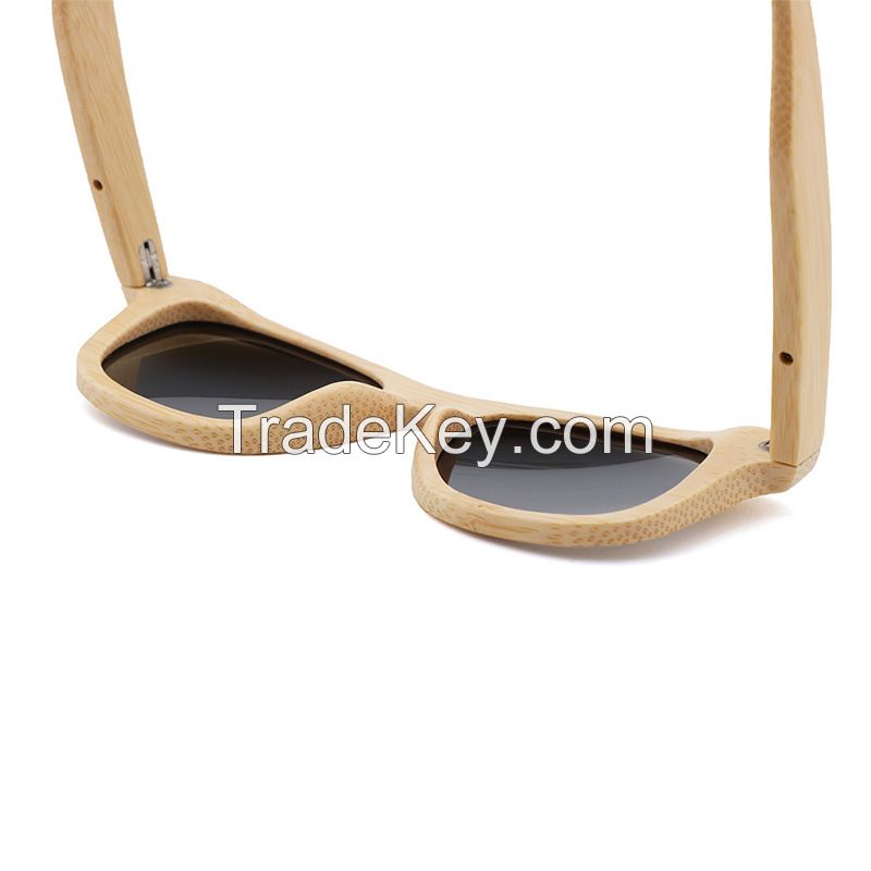 Eyewear OEM Bamboo Frame Custom Polarized Kids Bamboo Wood Sunglasses