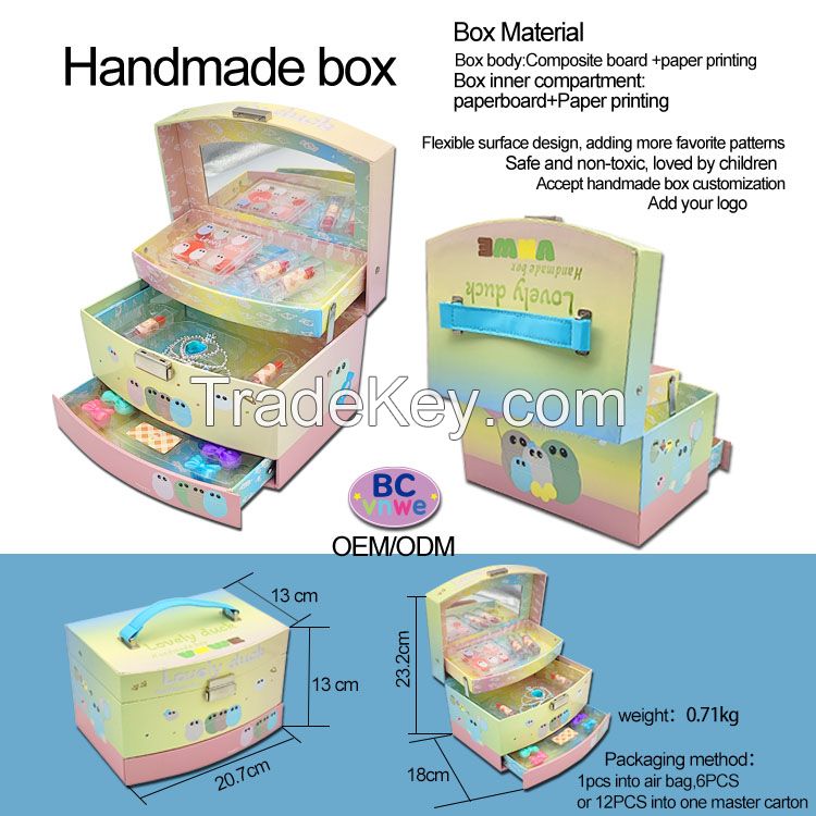 Factory OEM/ODM wholesale beauty children make up cosmetics set box