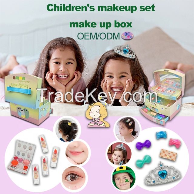 Factory OEM/ODM wholesale beauty children make up cosmetics set box